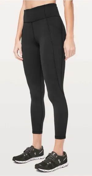 lululemon athletica Black High-Rise Seam Detail Leggings thumbnail 1