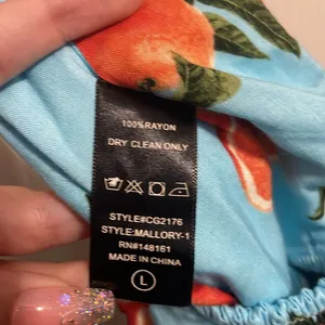 Buddy Love Orange Print Mallory Tie Front Tank‎ Summer Resort Vacation Fruit thumbnail 6