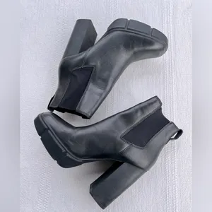 Women's Steve Madden Revised Platform Boots Size 8 black thumbnail 3