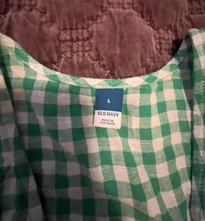 Old Navy Green Checkered Dress thumbnail 2