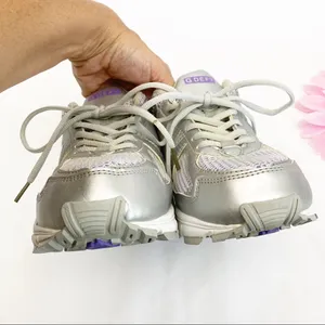 G-Defy Gravity Defyer Athletic Running Walking Shoes Sneakers: Grey/Purple/White thumbnail 8