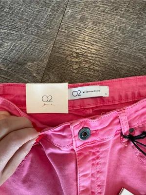 NWT Q2 Premium Denim Pink Flare Cut Jeans Size 2 thumbnail 4