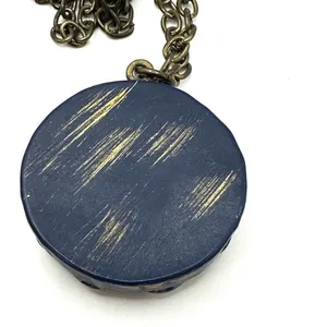 Large blue pendant necklace thumbnail 8