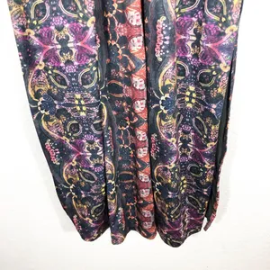 Free People Cabaret Long Sleeve Maxi Dress Medium Sunrise Combo Stretch thumbnail 10