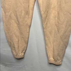 Boys Lie embroidered angel peach cream color pull on jogger sweatpants sz XS thumbnail 6