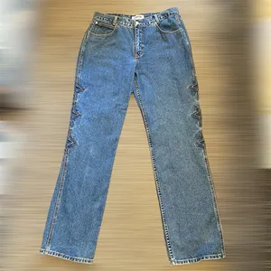 Lawman Legends Star intarsia Vintage Jeans, medium wash denim, size 13/14 thumbnail 2