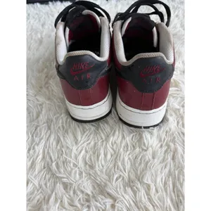 Nike Air Force 1 AF1 Burgundy Red Black White Low Top Sneakers‎ Shoes 6.5 thumbnail 7