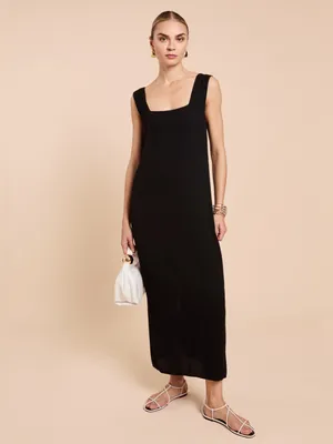 NWT Few Moda Ione Dress size 2 Black Maxi Dress kourt Jenni Kayne thumbnail 4