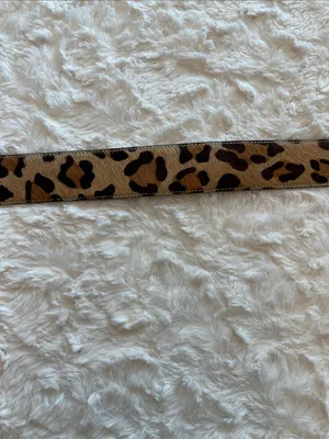 Talbots Leopard-Print Wide Belt with Black Buckle- size small (38 inches) thumbnail 8
