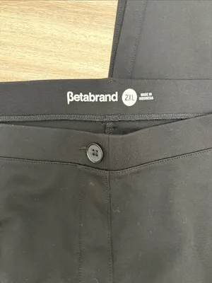 Betabrand Dress Pant Yoga Pant in Bootcut Black Women Size 2XL thumbnail 4
