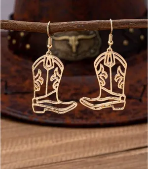 Western Cowboy/Cowgirl Boots Earrings thumbnail 3