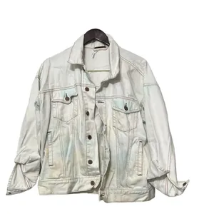 FREE PEOPLE Tie Dye Denim Jean Jacket Coat thumbnail 12