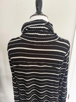 We the Free People Drippy Thermal Striped Turtleneck Size Small thumbnail 5