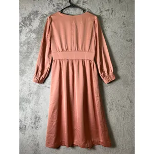 J.Crew Button Front A Line Midi Dress Pink Romantic Cottagecore Feminine 2 NEW‎ thumbnail 3