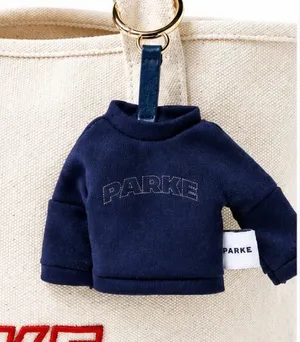 PARKE Sweatshirt Bag Charm / Keychain Navy Blue Rare thumbnail 1
