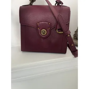 Lauren Ralph Lauren Millbrook in Merlot Leather Crossbody thumbnail 5