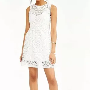 Kimchi Blue Crochet Lace Dress XS White Lined Sleeveless Shift NWT thumbnail 2