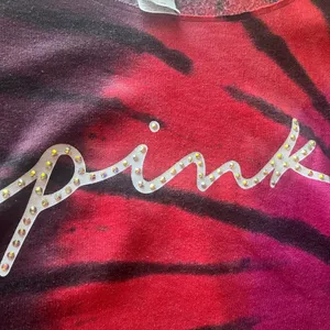 PINK Victoria's Secret Women's Red and Purple Sweater with grommets size Large thumbnail 3