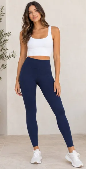Vuori All The Feels Leggings Blue Coast Womens Athletic Small thumbnail 1