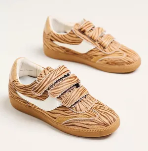 Dolce Vita Velcro Sneakers Tan Print thumbnail 1