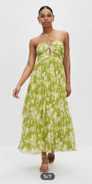 Abercrombie Green Maxi Dress thumbnail 1