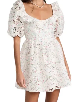For Love & Lemons For Love and Lemons Women's Magnolia Mini Dress Size Medium thumbnail 1