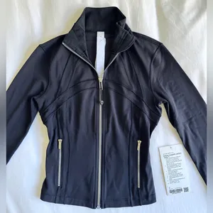 NWT Lululemon Define Cropped Jacket *Nulu - Black / Mirror Silver - 2 thumbnail 9