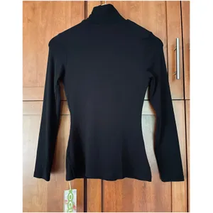 OGL Brami Top Turtleneck Long Sleeve Eco Mousse Black Size Small NEW thumbnail 5
