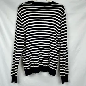 The Outfitters By Lands End Striped Crew Neck Sweater Large thumbnail 3