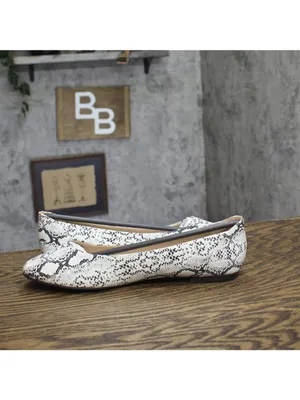 NEW Journee Collection Kavn Comfort Sole Ballet Flats KAVN Snake Brown 10M thumbnail 8