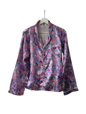 Lola & the Boys Swiftie Lovers Silky Pajama Set thumbnail 3