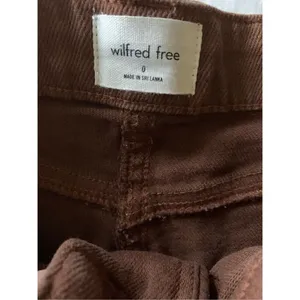 Wilfred Free wide leg baggy pants brown women's size 0 thumbnail 3