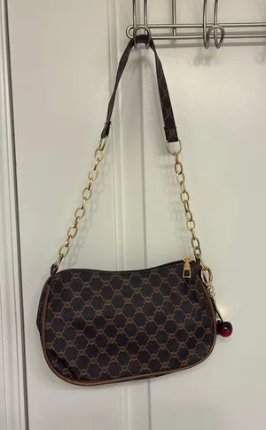 Brown and Gold Shoulder Bag thumbnail 1