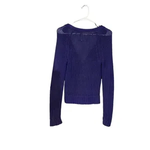American Eagle Outfitters Cardigan Sweater‎ Womens Medium Purple V-Neck Button thumbnail 4