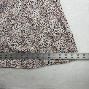 Petal‎ + Pup Blue Brown Animal Print Rayon Midi Skirt Womens Size US 6 Small thumbnail 7