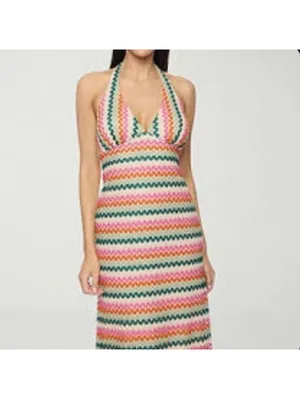 Premier Amour Multicolor Lace Dress NWT Chevron Sz XL thumbnail 3