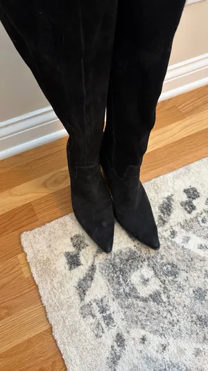 Vince Camuto Boots Black Suede thumbnail 3