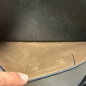 Lauren Ralph‎ Lauren Black Faux Leather Crossbody Bag Small Gold Hardware thumbnail 11