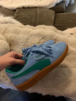 Blue and Green Puma Sneakers thumbnail 2