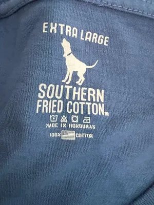 Southern Fried Cotton Dog Under Christmas Tree Graphic T Shirt thumbnail 5