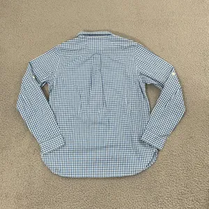 Aigle Depuis 1853 Shirt Women S Blue Gingham Plaid‎ Long Sleeve Button Down thumbnail 6