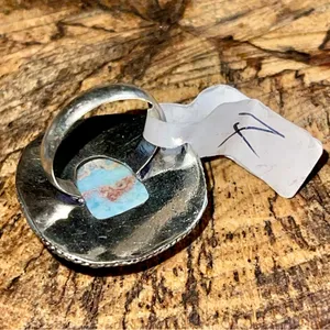 Caribbean Larimar Ring Size 7 Blue thumbnail 8