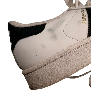 Adidas Superstar Sneakers 6.5 White Black Leather Classic Shell Toe College Shoe thumbnail 7