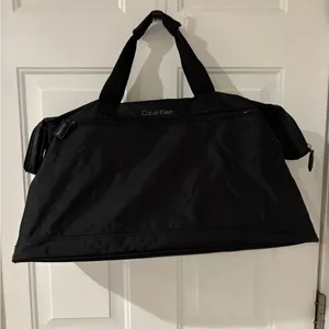 Vintage Calvin Klein Tote Travel Bag‎ Black Nylon thumbnail 4