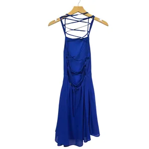 Lulus Good Deeds Royal Blue Lace-Up Dress size Small NWT thumbnail 5
