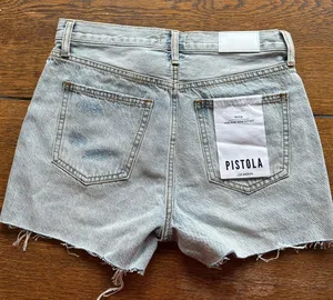 Pistola High Waisted Distressed Shorts thumbnail 2