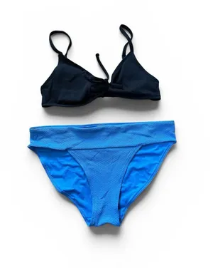 Aerie bikini set blue black thumbnail 1