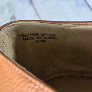 Talbots Womens 8.5 Francesca Tab Driving Moccasins Pebbled Leather Gold Hardware thumbnail 9