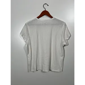Aerie Knit Baby Tee in White Size XL thumbnail 4