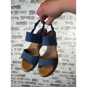 Ugg | women blue wedge sandals heels thumbnail 6